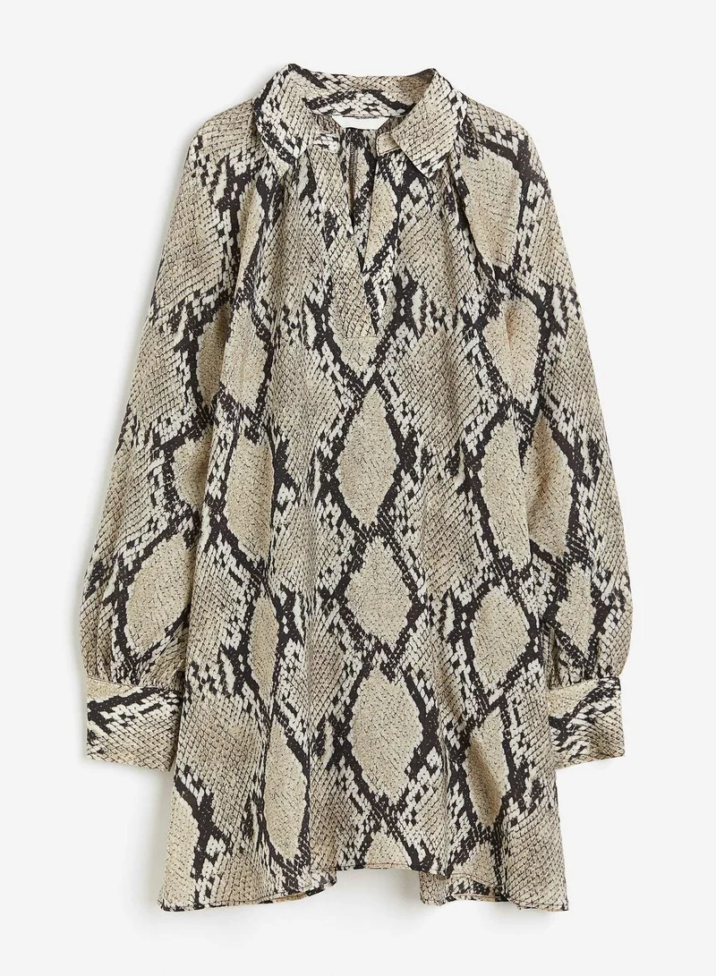 H&M Snakeskin Print Dress